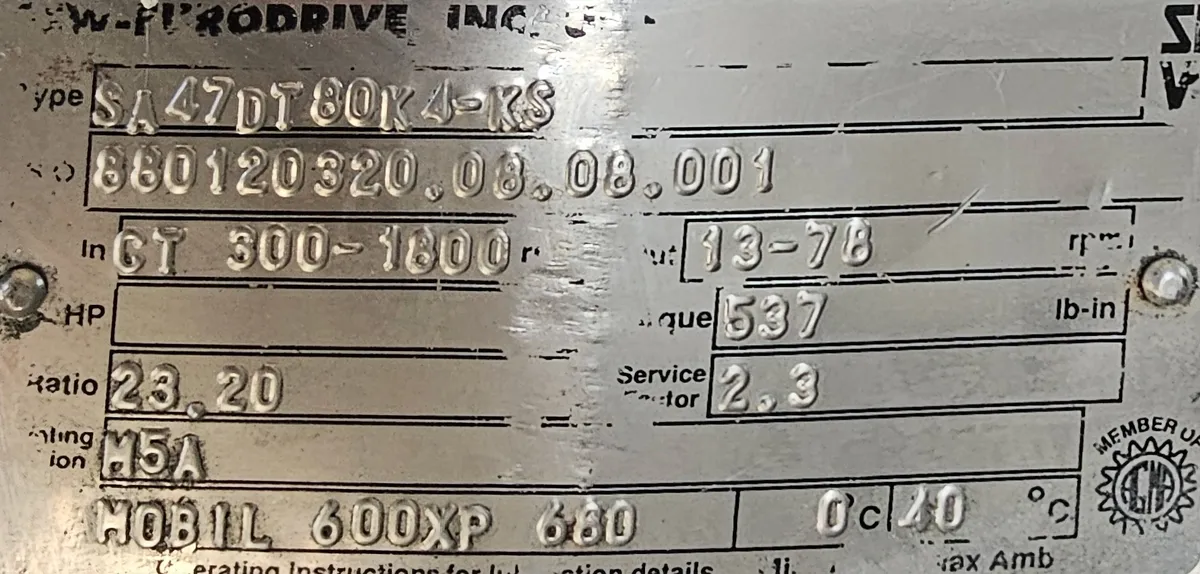 Motorreductor 1hp Trifásico Ratio 23.1 F/hueca Seweurodrive - Image 7