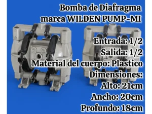 Bomba De Doble Diafragma 1/2 Marca Wilden Pump-mi