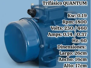 Moto Vibrador 0.19kw 1800rpm Trifásico Quantum