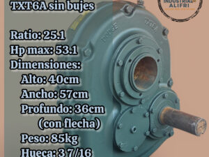 Reductor Dodge TXT6A Ratio: 25.1 sin bujes