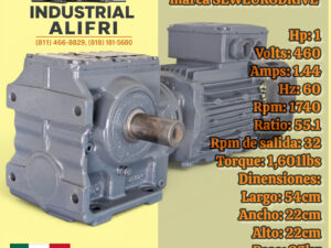 Motorreductor 1hp Trifásico Ratio: 55.1 marca SEWEURODRIVE