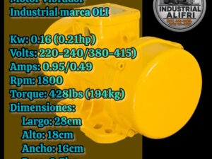 Motor Vibrador Industrial 0.16kw 1800rpm marca OLI