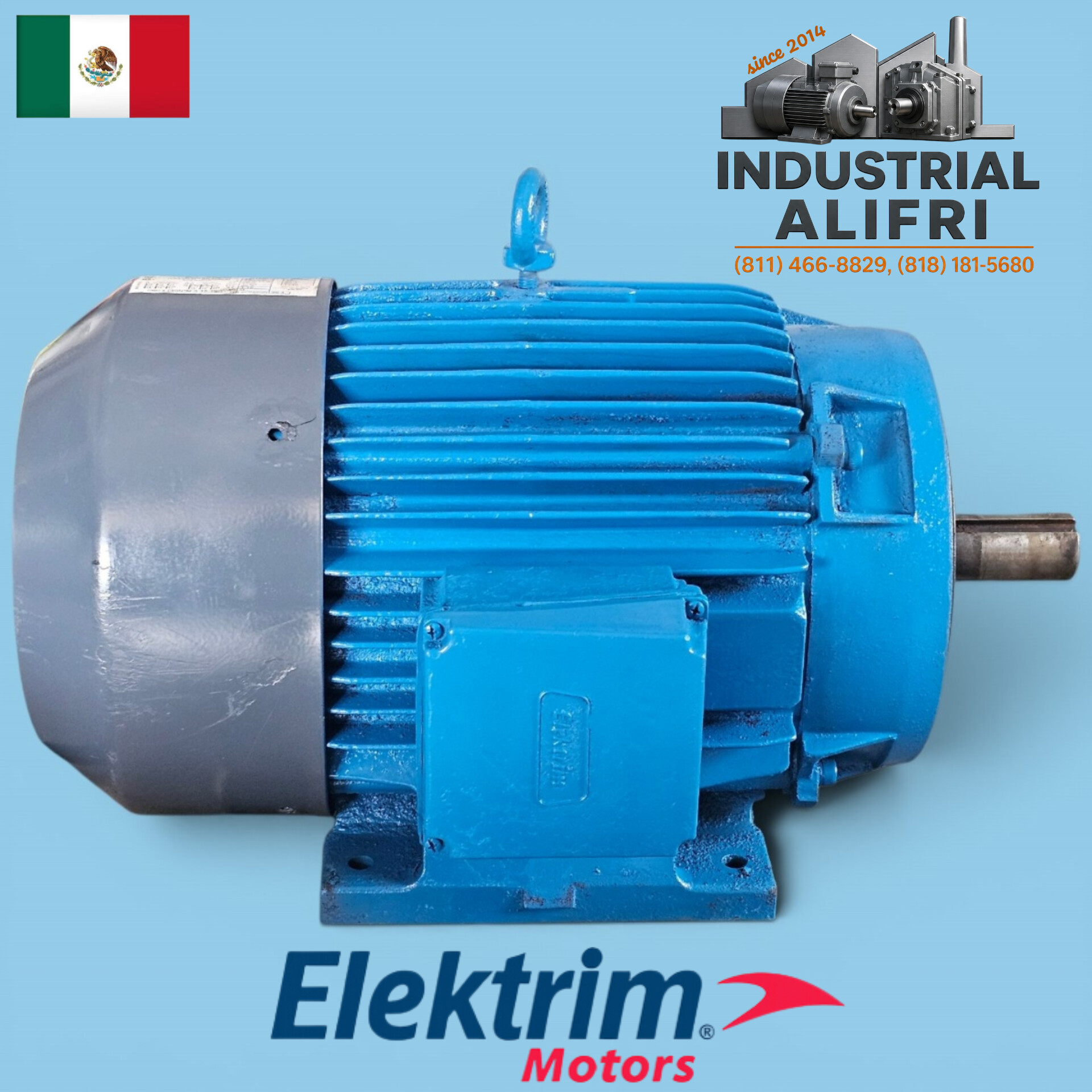 Motor Eléctrico 15hp Trifásico 1750rpm marca ELEKTRIM MOTORS - Image 3