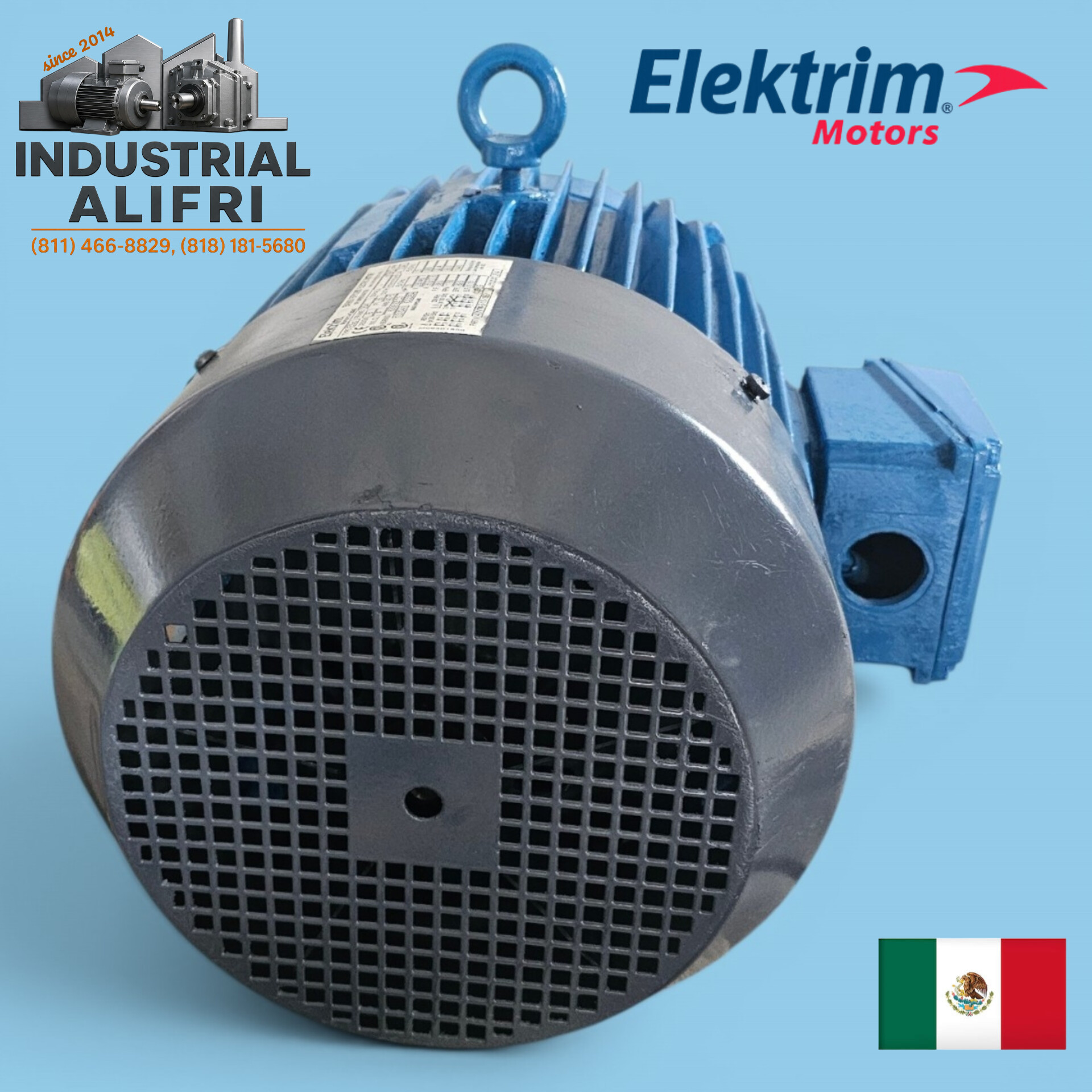 Motor Eléctrico 15hp Trifásico 1750rpm marca ELEKTRIM MOTORS - Image 4