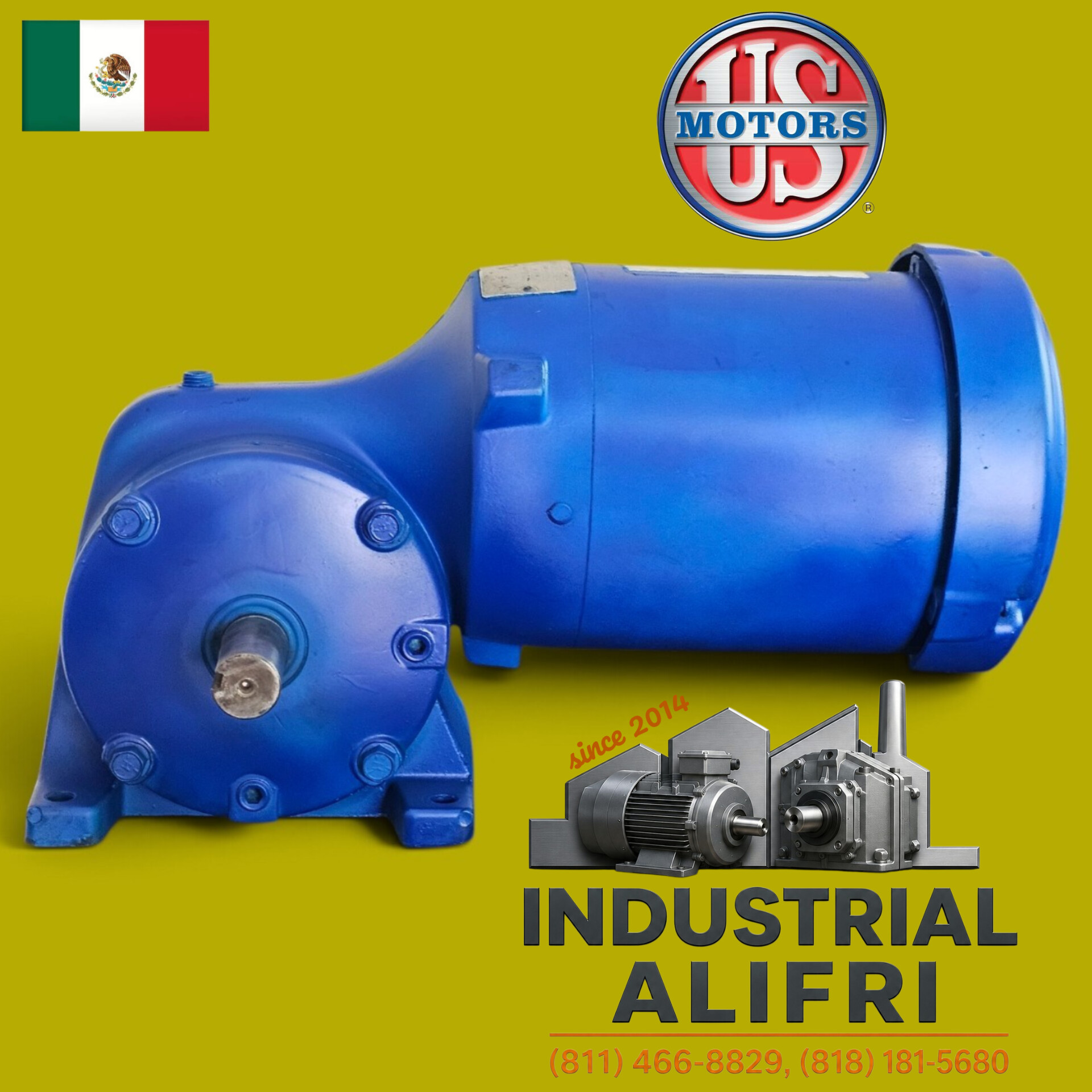 Motorreductor 1hp Trifásico Ratio: 39.1 marca US MOTORS - Imagen 3